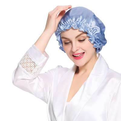 Silk Bonnet Silk Cap Woman Hair Cap Bonnet Bathroom Accessories Shower Hats